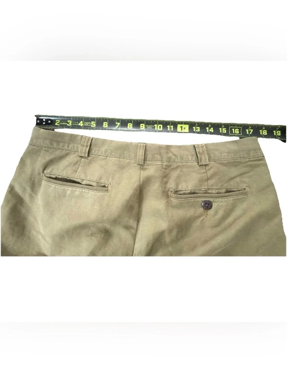 Vintage Polo Ralph Lauren Suffield Pants 36x32 Olive Green Linen Cotton Straight
